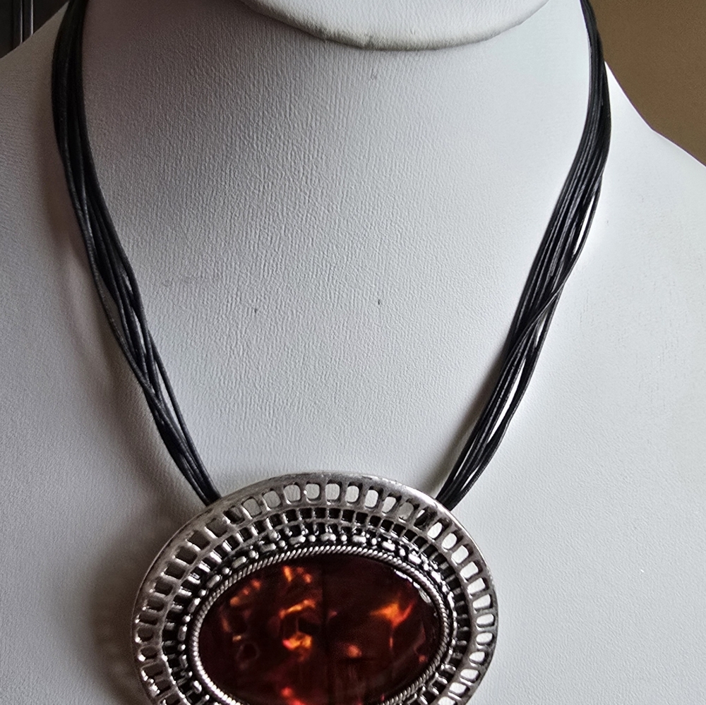 Chico's Brown and Silver Vintage-Inspired Necklace - Picture 6 of 8
